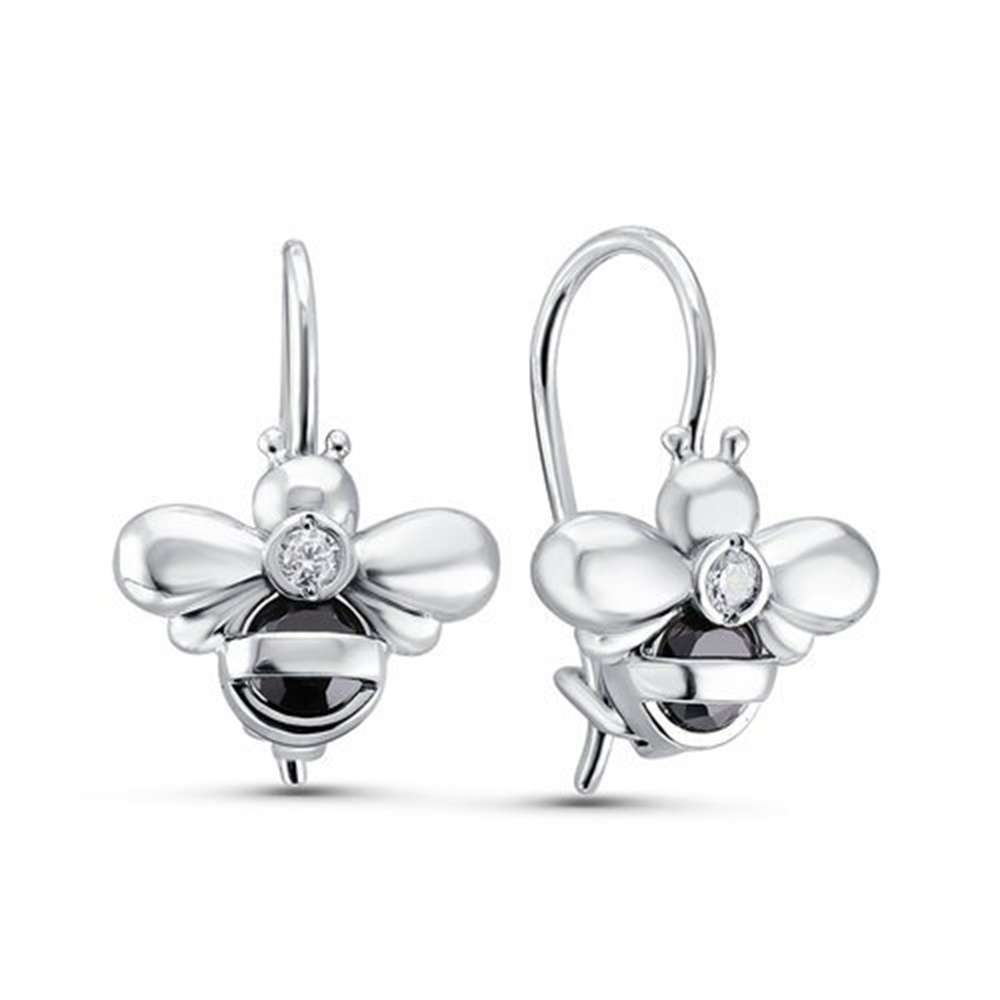 Серьги детские из серебра DEL'TA с1202519