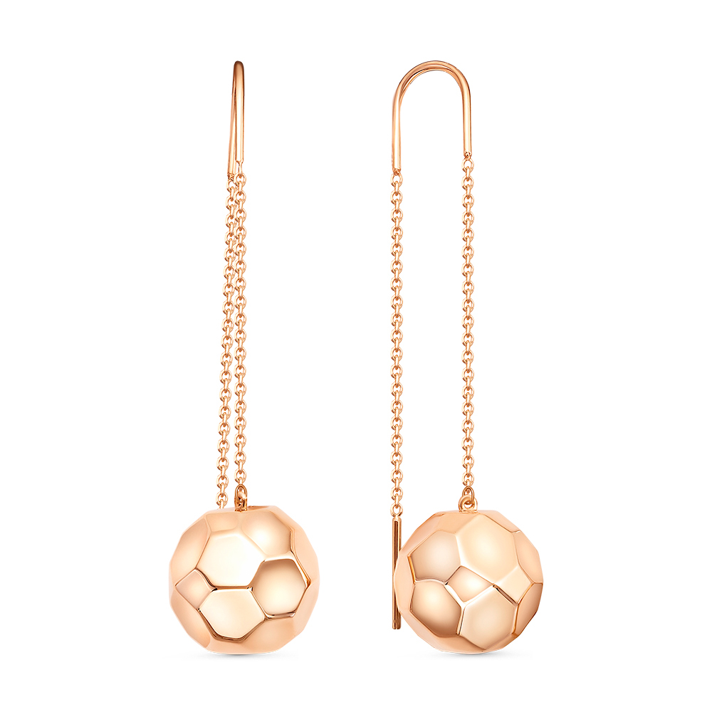 Серьги продежки из золота BERGER 120337