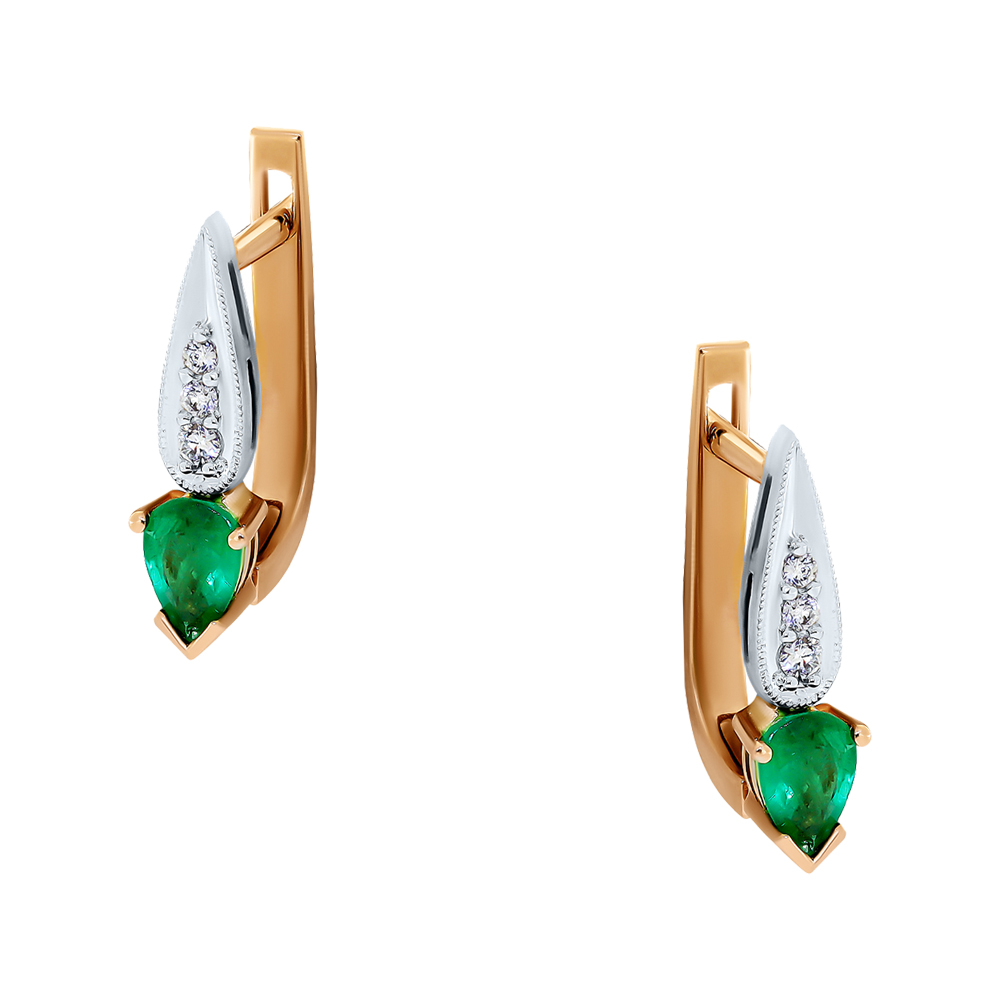 Серьги с бриллиантом Бриант ER3787E