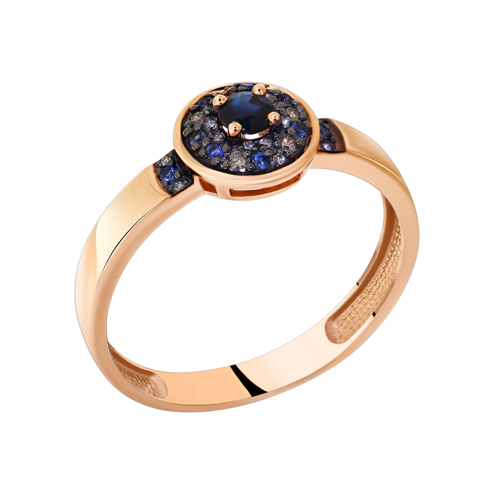 Кольцо с бриллиантом АЛЬКОР 15754-170