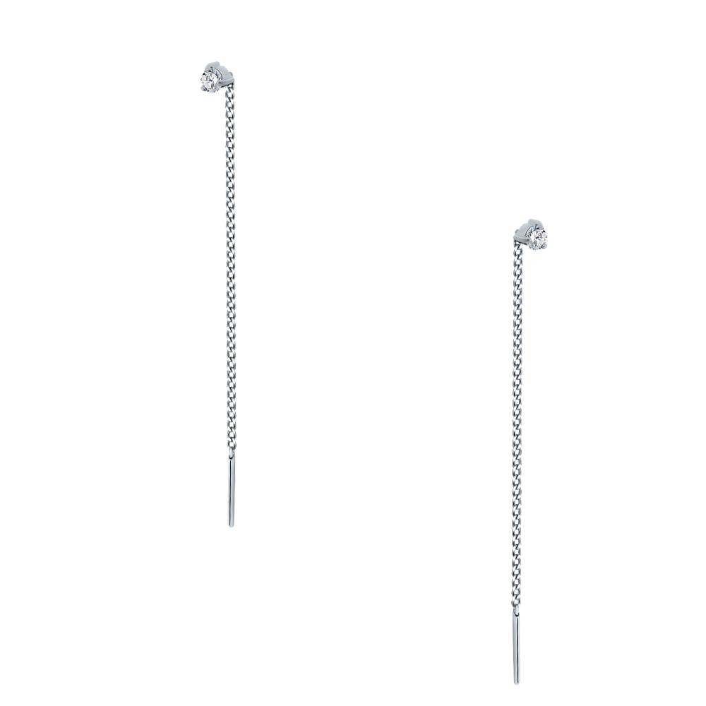 Серьги продежки из серебра ЗОЛОТОЙ МЕРКУРИЙ пс-089ц-3р