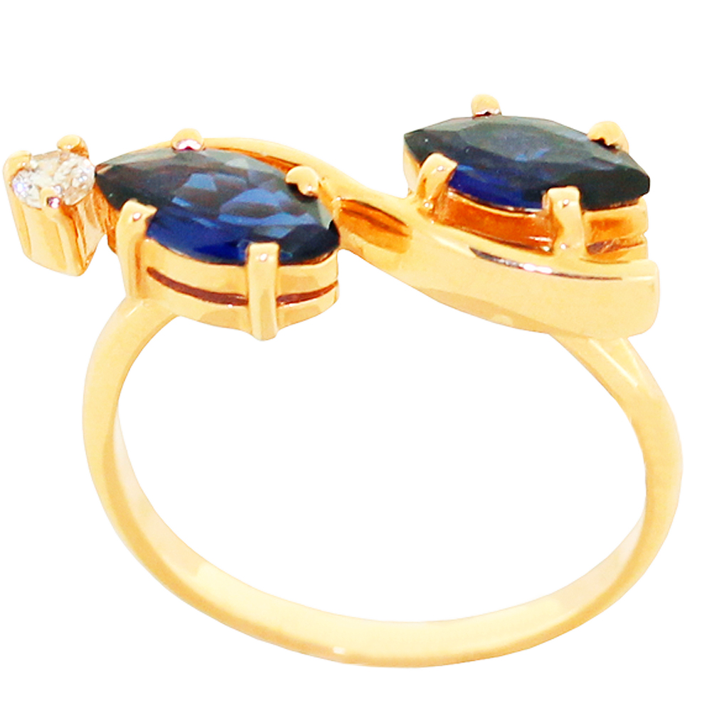 Кольцо из золота Октагон К-0025