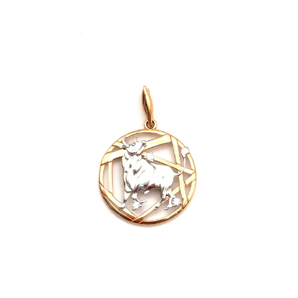 Подвеска знаки зодиака из золота RUSGOLDART 3668017 1 1 1телец