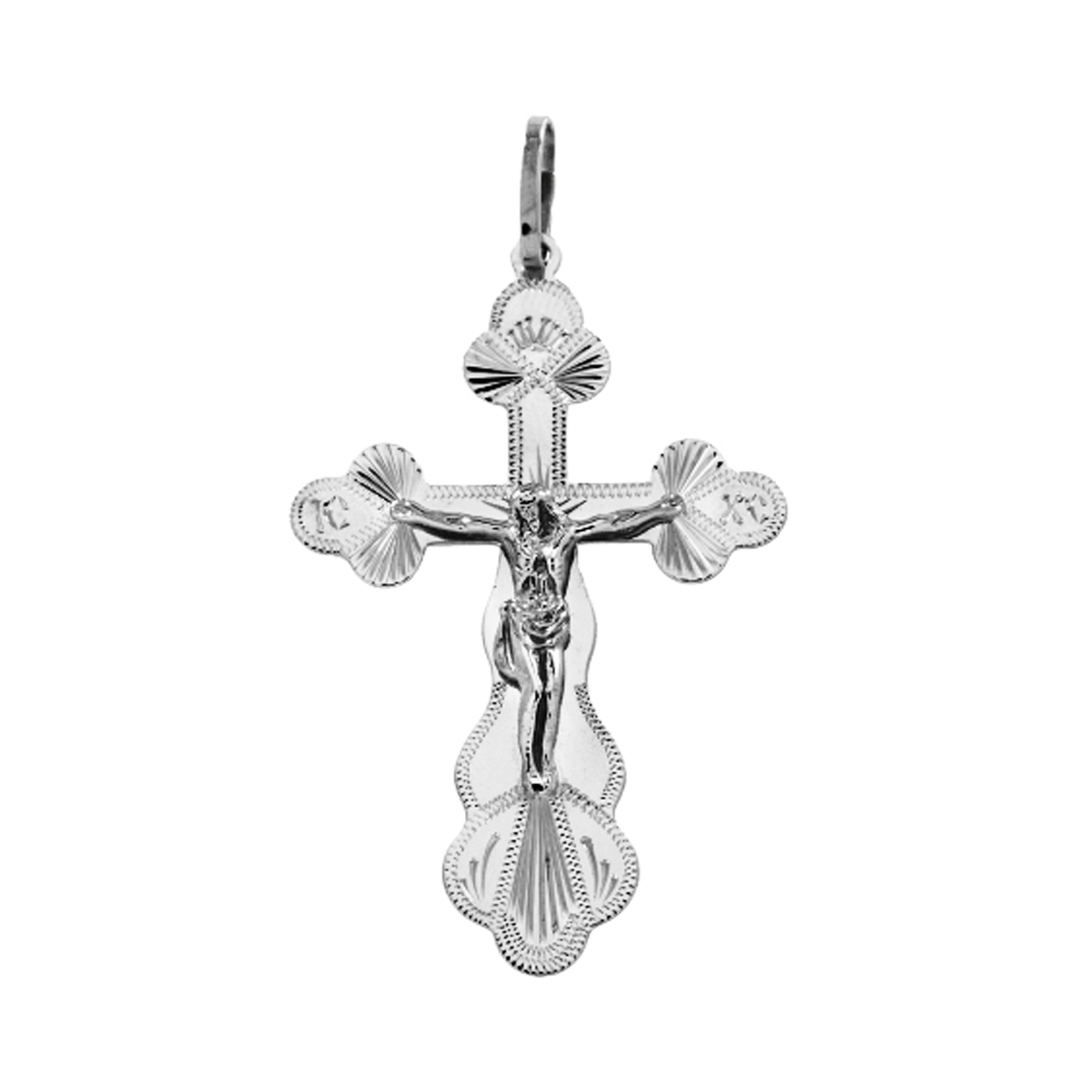 Подвеска крест из серебра Аврора 84157