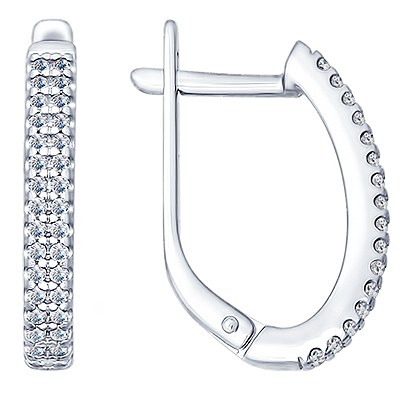 Серьги из серебра SOKOLOV 94021767