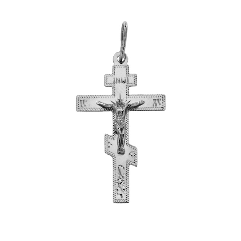 Подвеска крест из серебра Аврора 84161