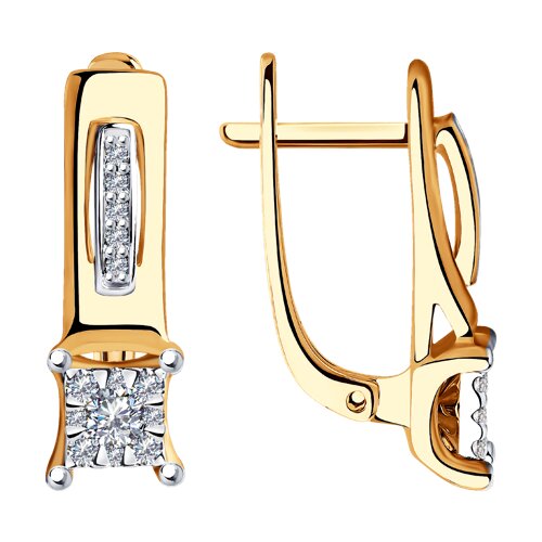 Серьги с бриллиантом SOKOLOV 1021394 №22 30