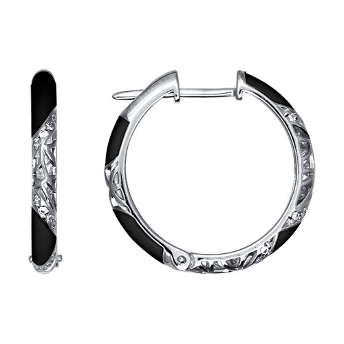 Серьги из серебра SOKOLOV 94021240