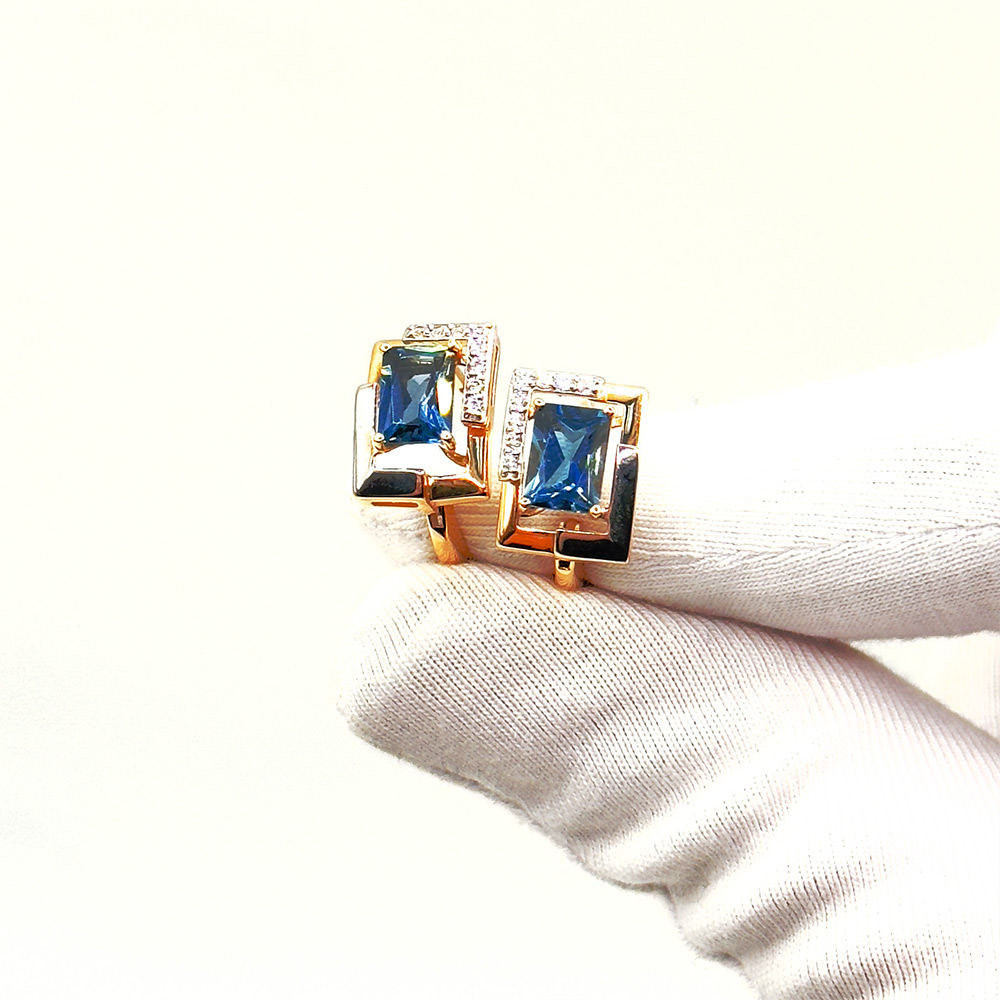 Серьги из золота RUSGOLDART 2703408 1 2 1