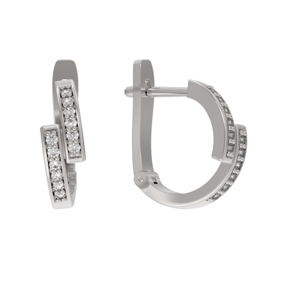 Серьги из серебра АРИНА 1039362-01110