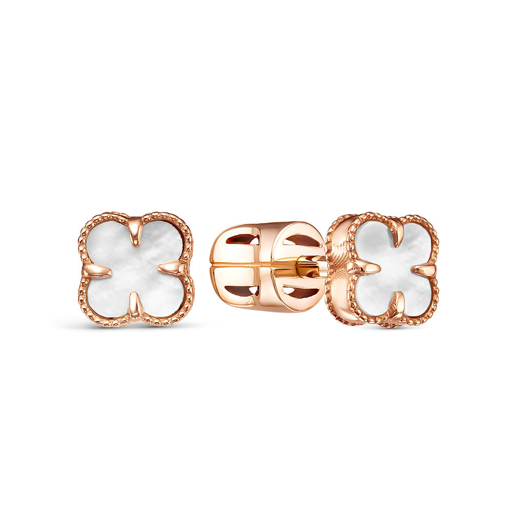 Серьги пуссеты из золота BERGER 050136 п
