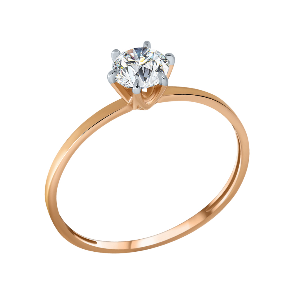 Кольцо помолвочное из золота DEL'TA 1105128