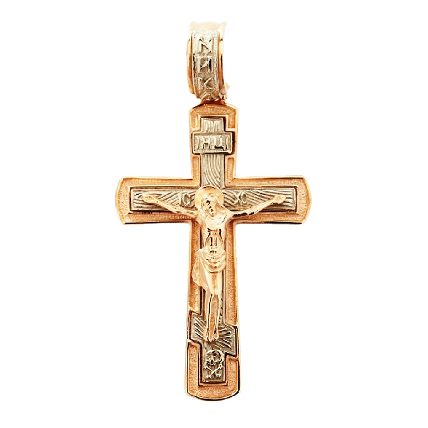 Подвеска крест из золота Аврора 74032
