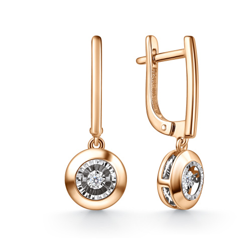 Серьги с бриллиантом grigoriev 02-11-51219-11-00-1