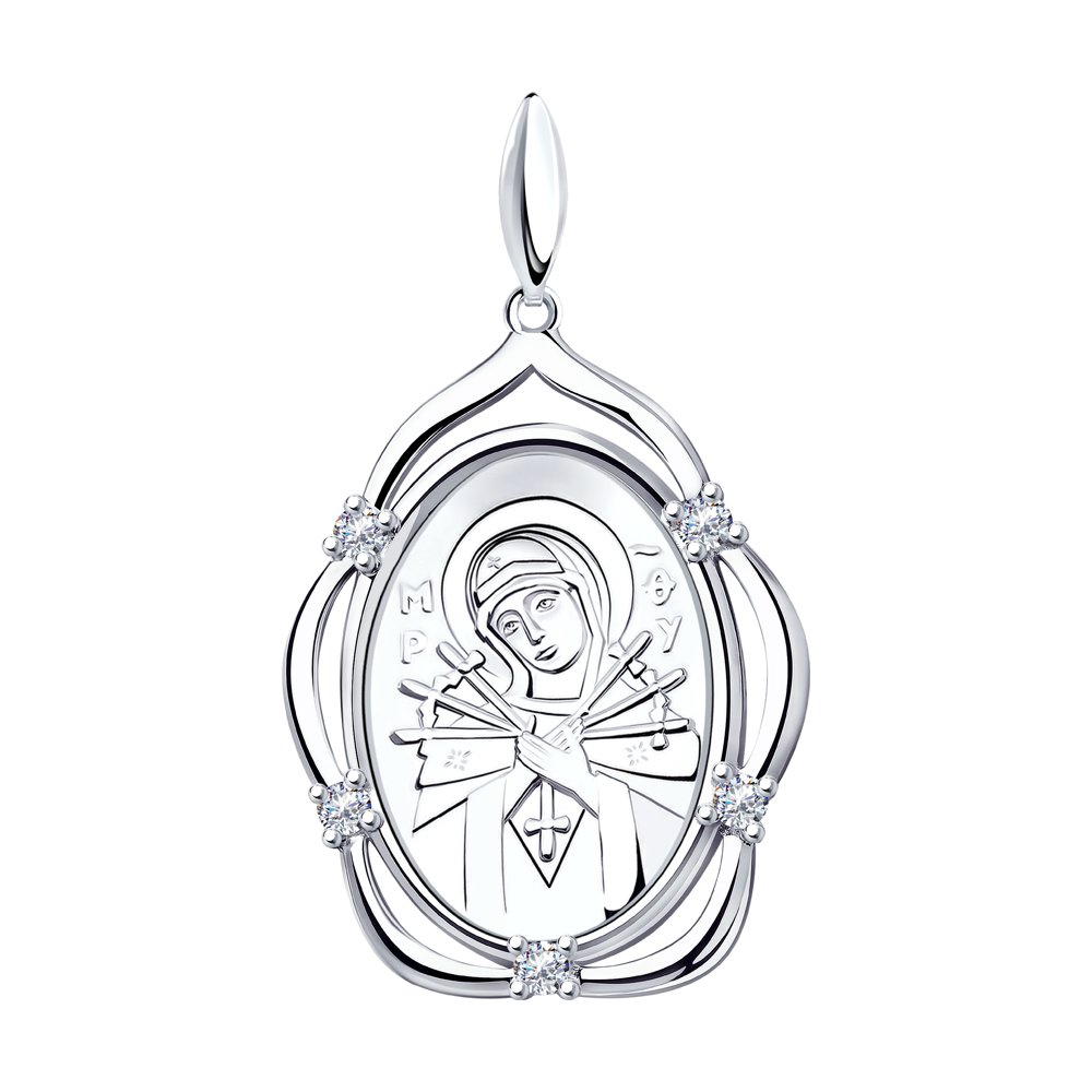 Подвеска икона из серебра SOKOLOV 94-130-00811-1
