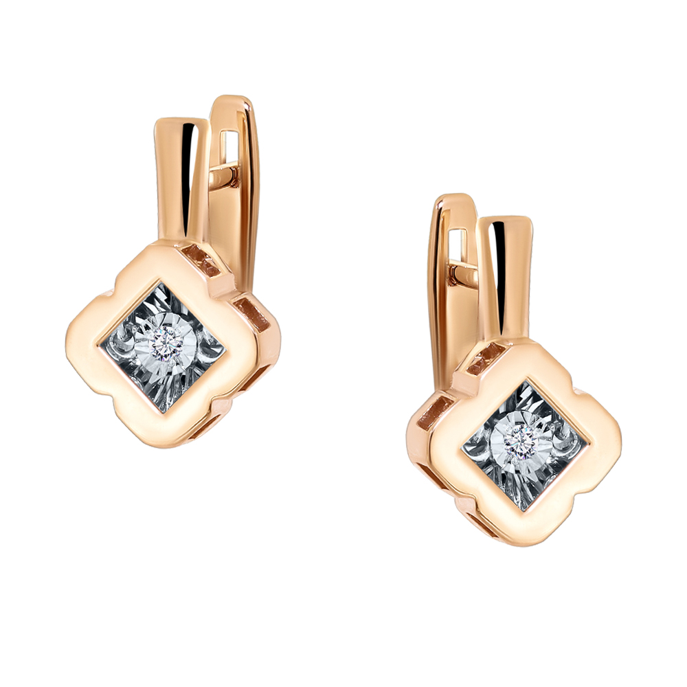 Серьги с бриллиантом grigoriev 02-11-5915-11-00