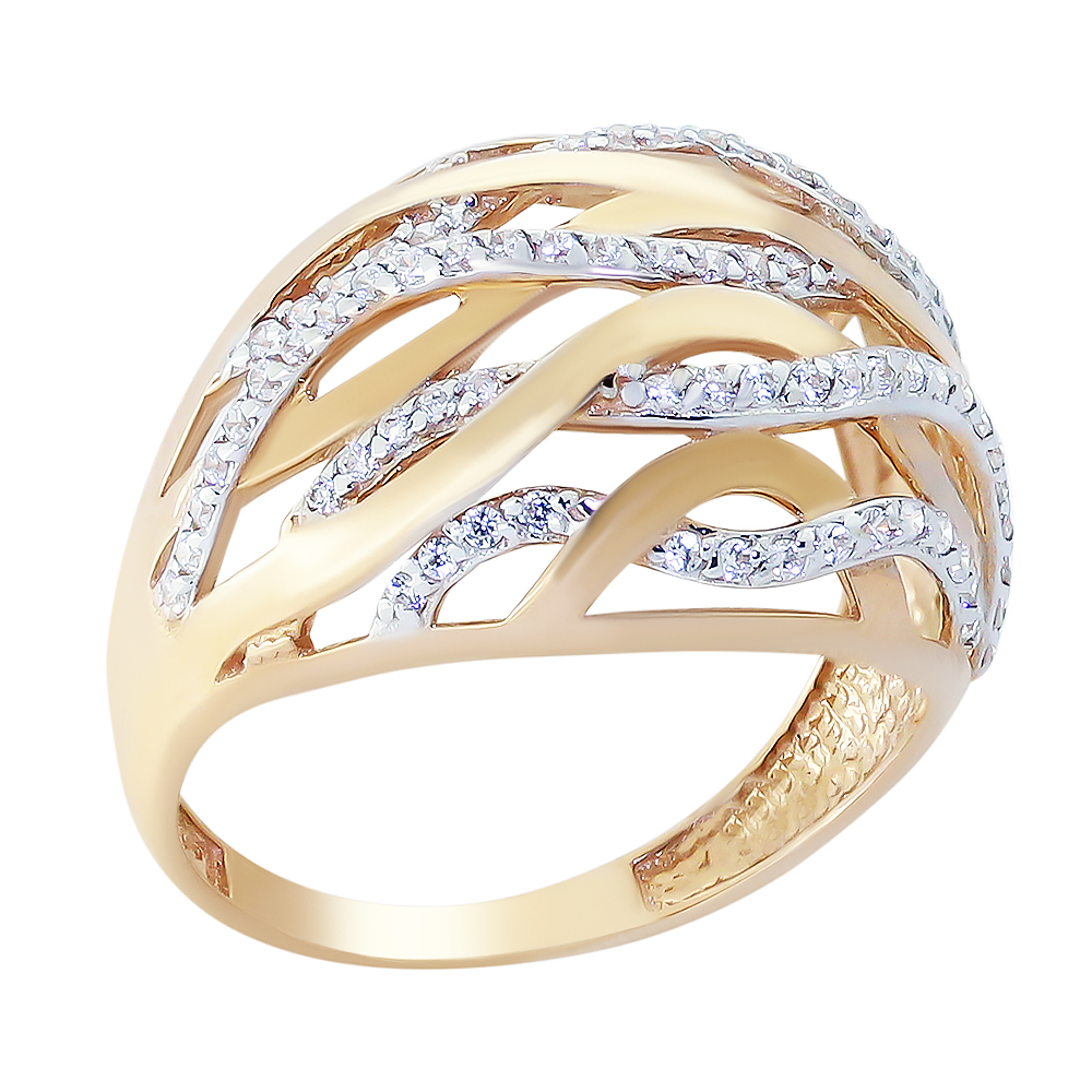 Кольцо из золота РОСТЗОЛОТО 1820