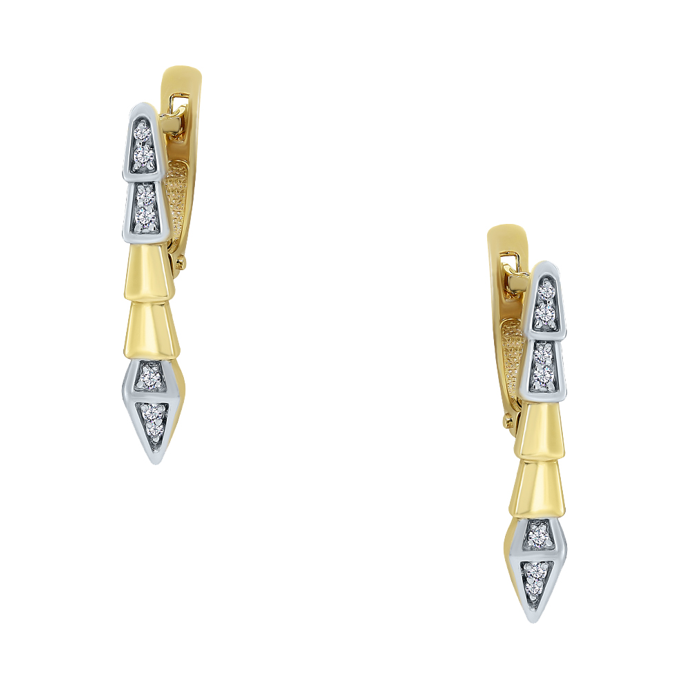 Серьги из золота CORONA с4748л