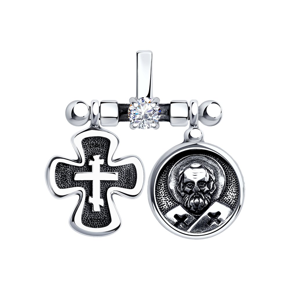 Подвеска икона из серебра SOKOLOV 95-130-00931-1