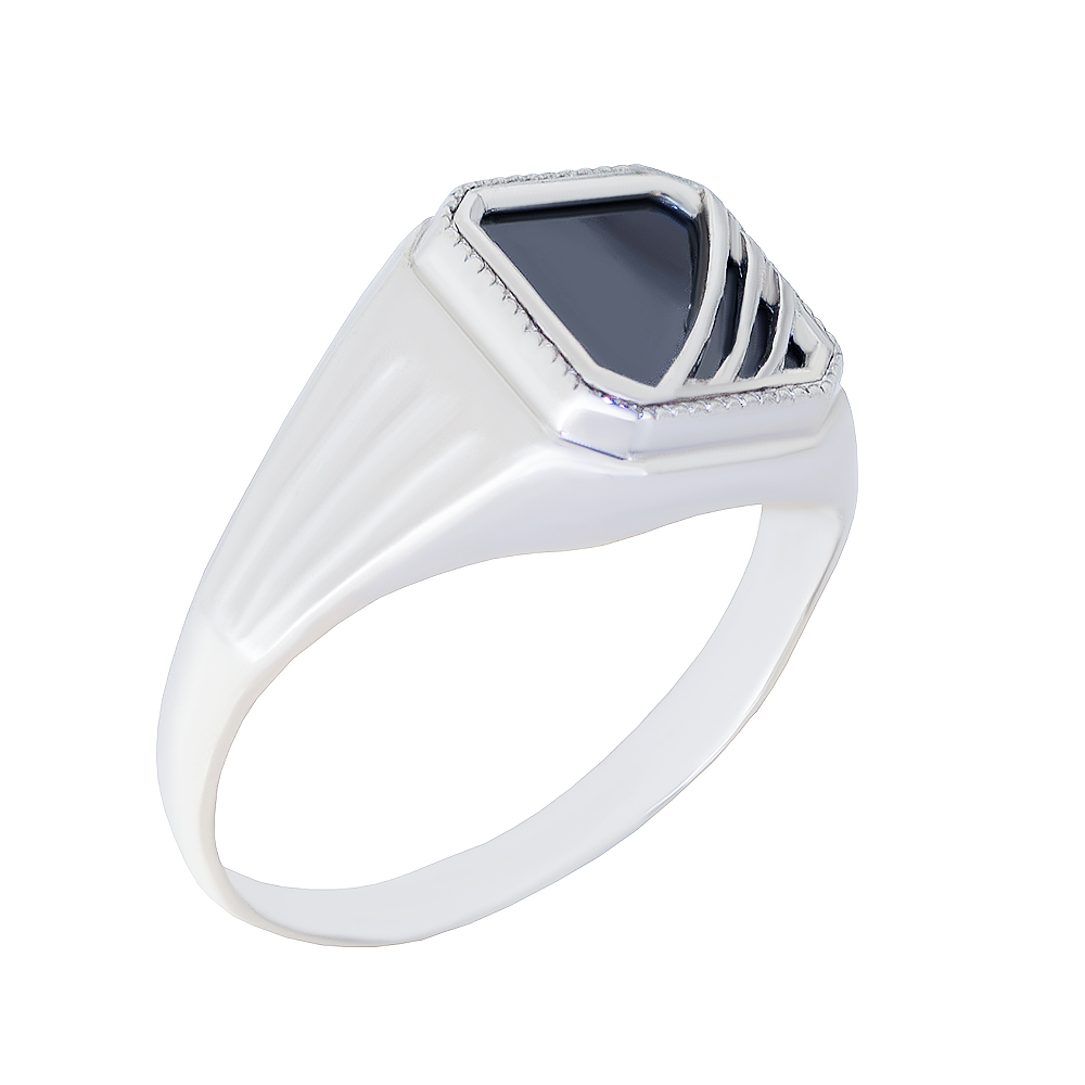 Кольцо мужское из серебра Ив.Ю.Ко. 3302955др