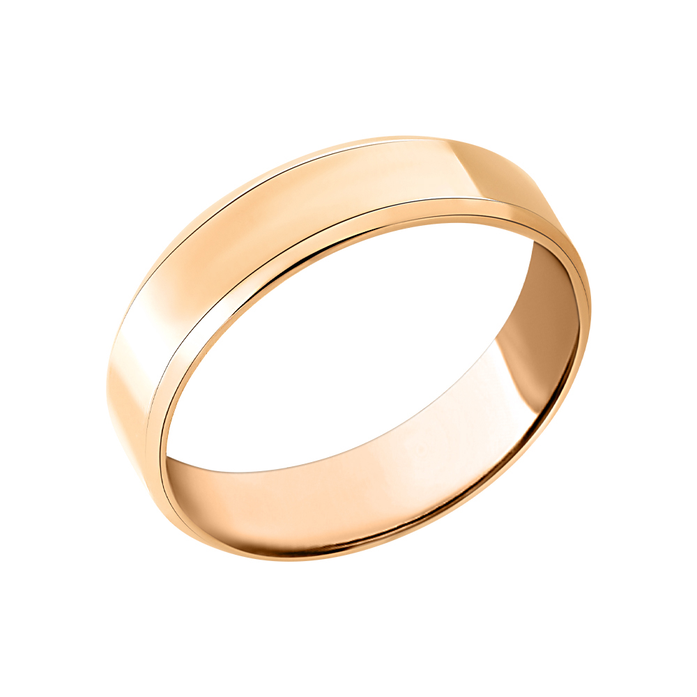 Кольцо обручальное из красного золота 7112116