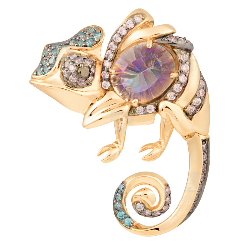 Подвеска с бриллиантом АЛЕКСАНДРА П-776