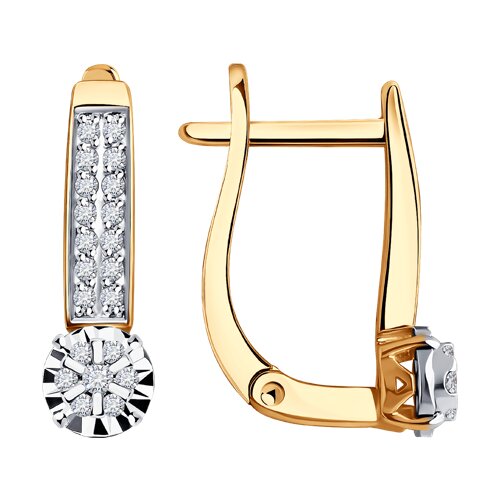 Серьги с бриллиантом SOKOLOV 1022144 №25 45