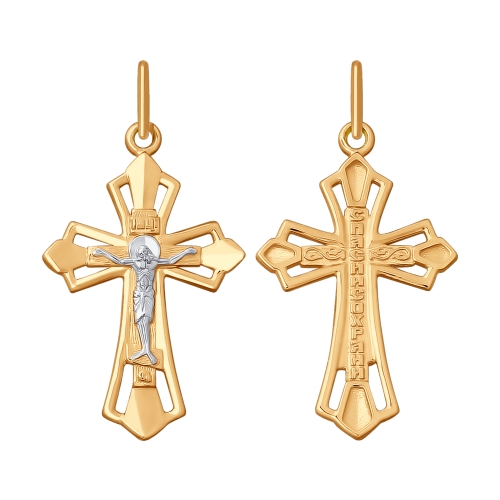 Подвеска крест из золота SOKOLOV 121438