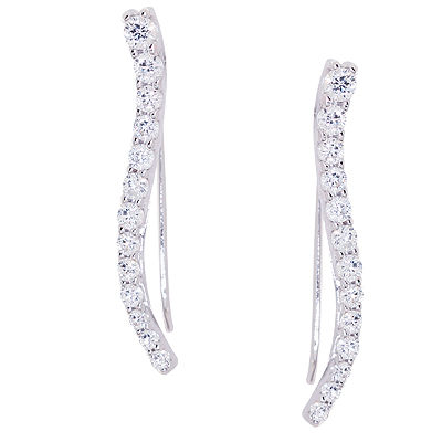 Серьги клаймберы из серебра SOKOLOV 94021771