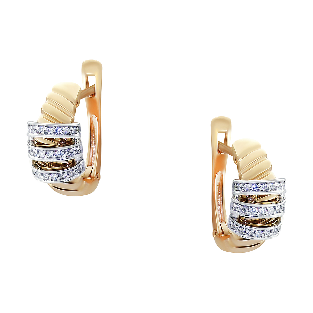 Серьги из золота CORONA с4691