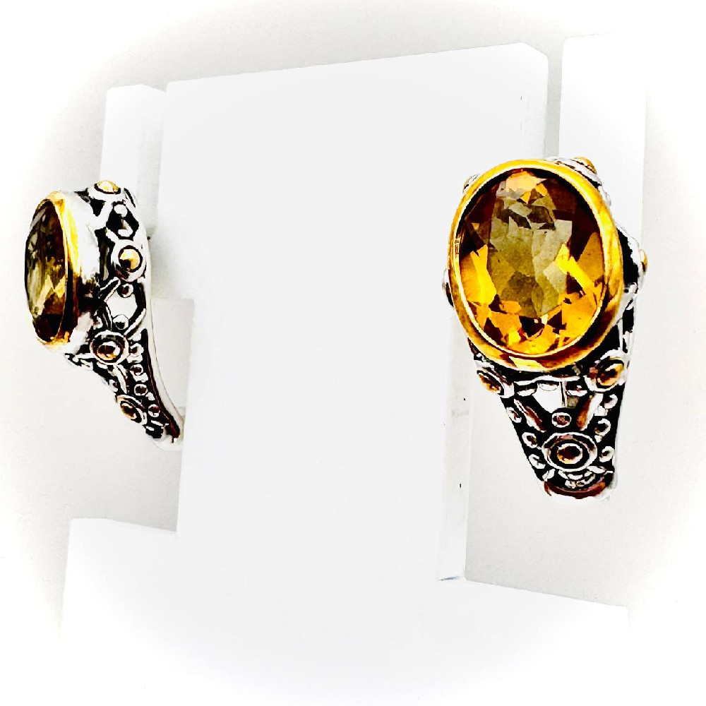Серьги из серебра Русский СтилЬ 34-3044-41-80-0