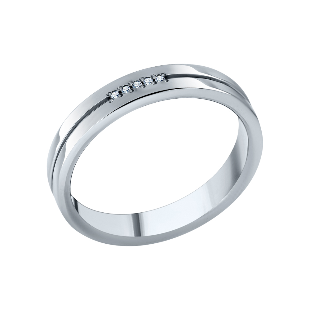 Кольцо из серебра АЛЬКОР 01-3298/000Б-00