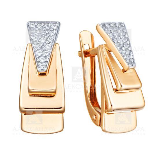Серьги из золота кл3989а-01