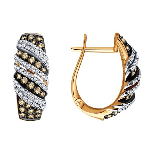 Серьги с бриллиантом SOKOLOV 1022273 №24 11