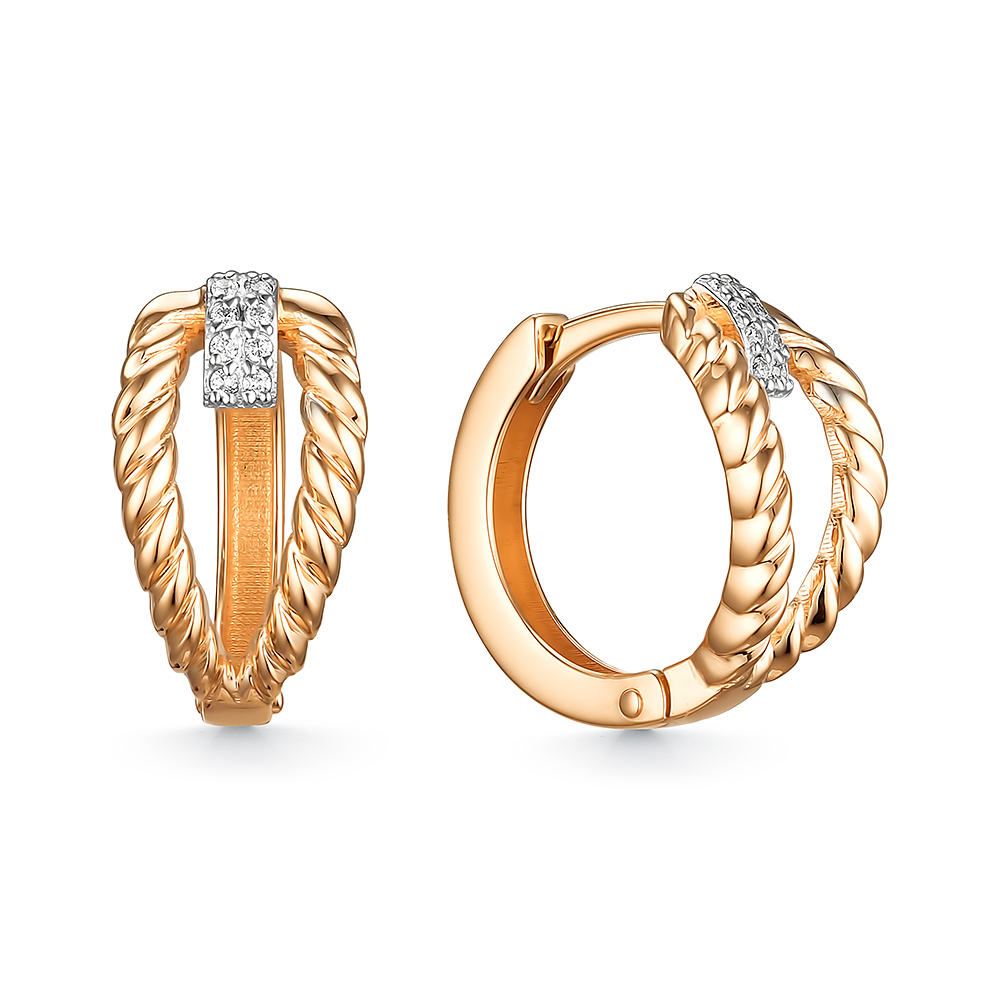 Серьги из золота CORONA с4898