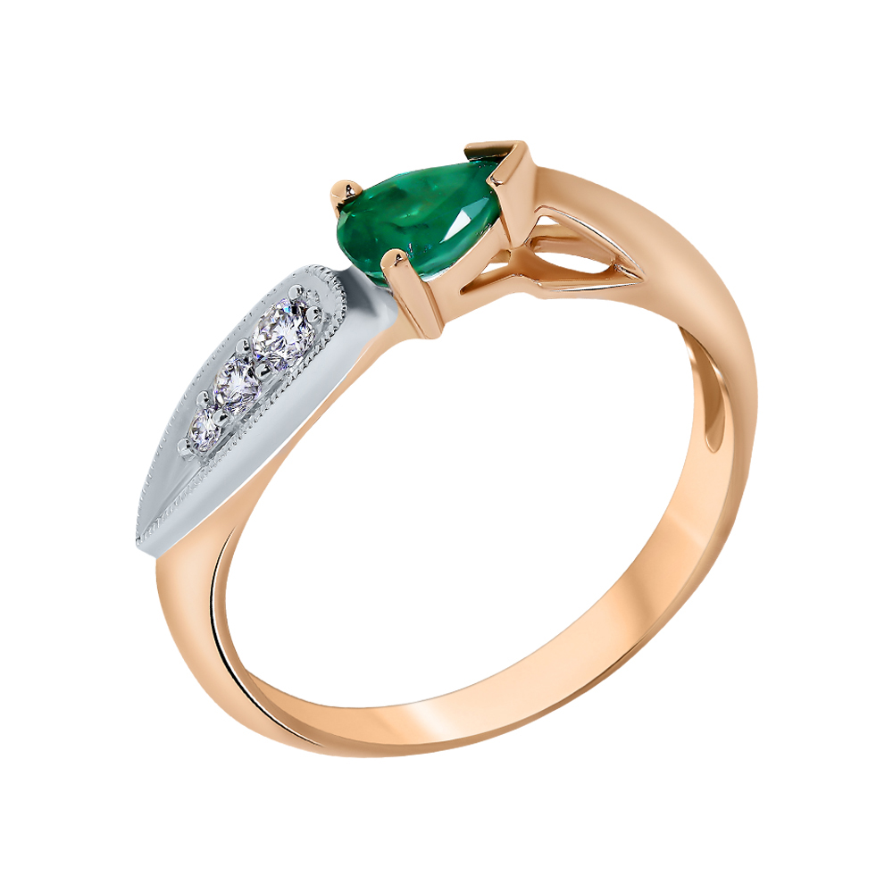 Кольцо с бриллиантом Бриант RR2124E