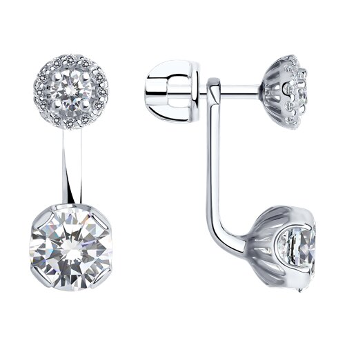 Серьги пуссеты из серебра SOKOLOV 94021439