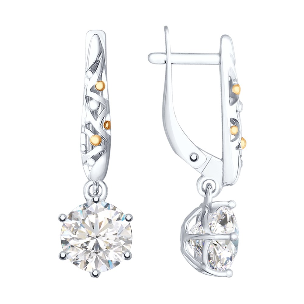 Серьги из серебра SOKOLOV 92021902