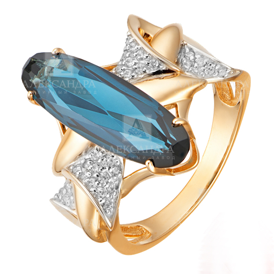 Кольцо с бриллиантом АЛЕКСАНДРА КЛ3567