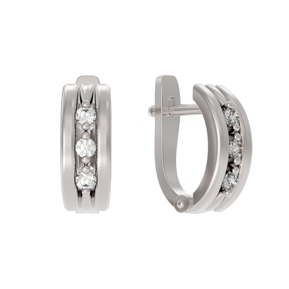 Серьги из серебра АРИНА 1041122-01110