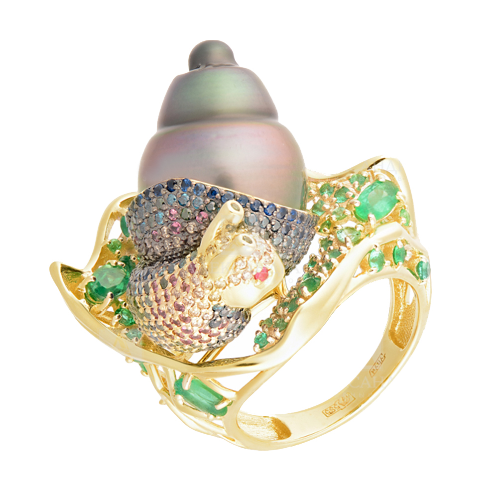 Кольцо с бриллиантом АЛЕКСАНДРА 7011823