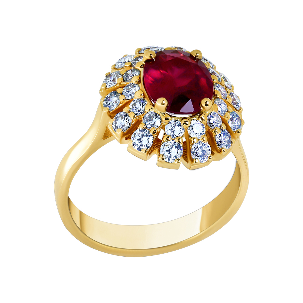 Кольцо с бриллиантом ГАЛЕРЕЯ ЭКСКЛЮЗИВА 5517945 R