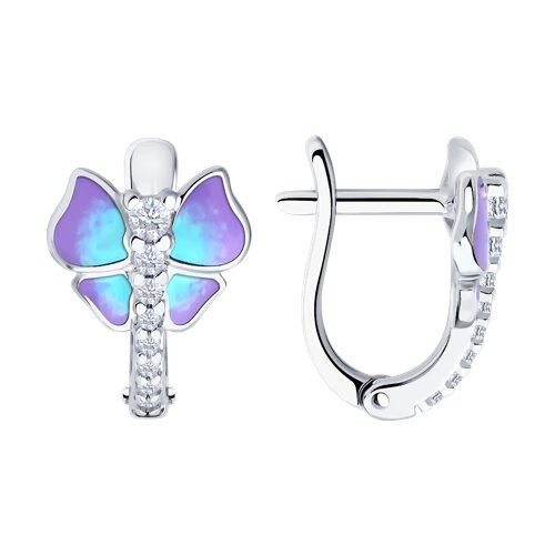 Серьги детские из серебра SOKOLOV 94026886