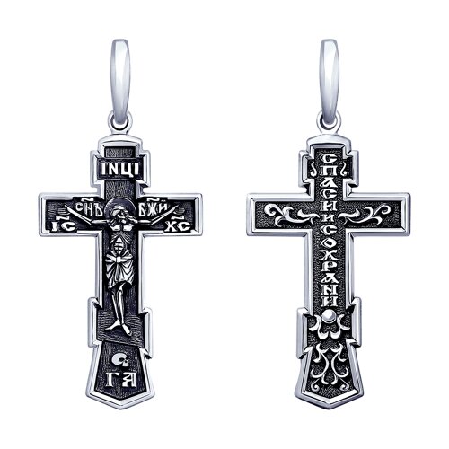 Подвеска крест из серебра SOKOLOV 95120108