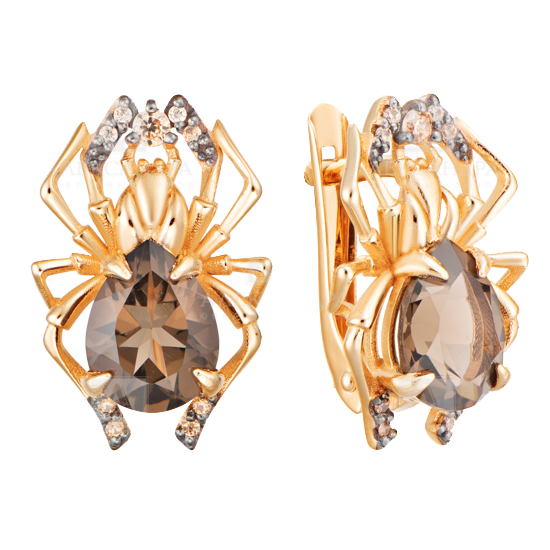 Серьги с бриллиантом АЛЕКСАНДРА КЛ3980А