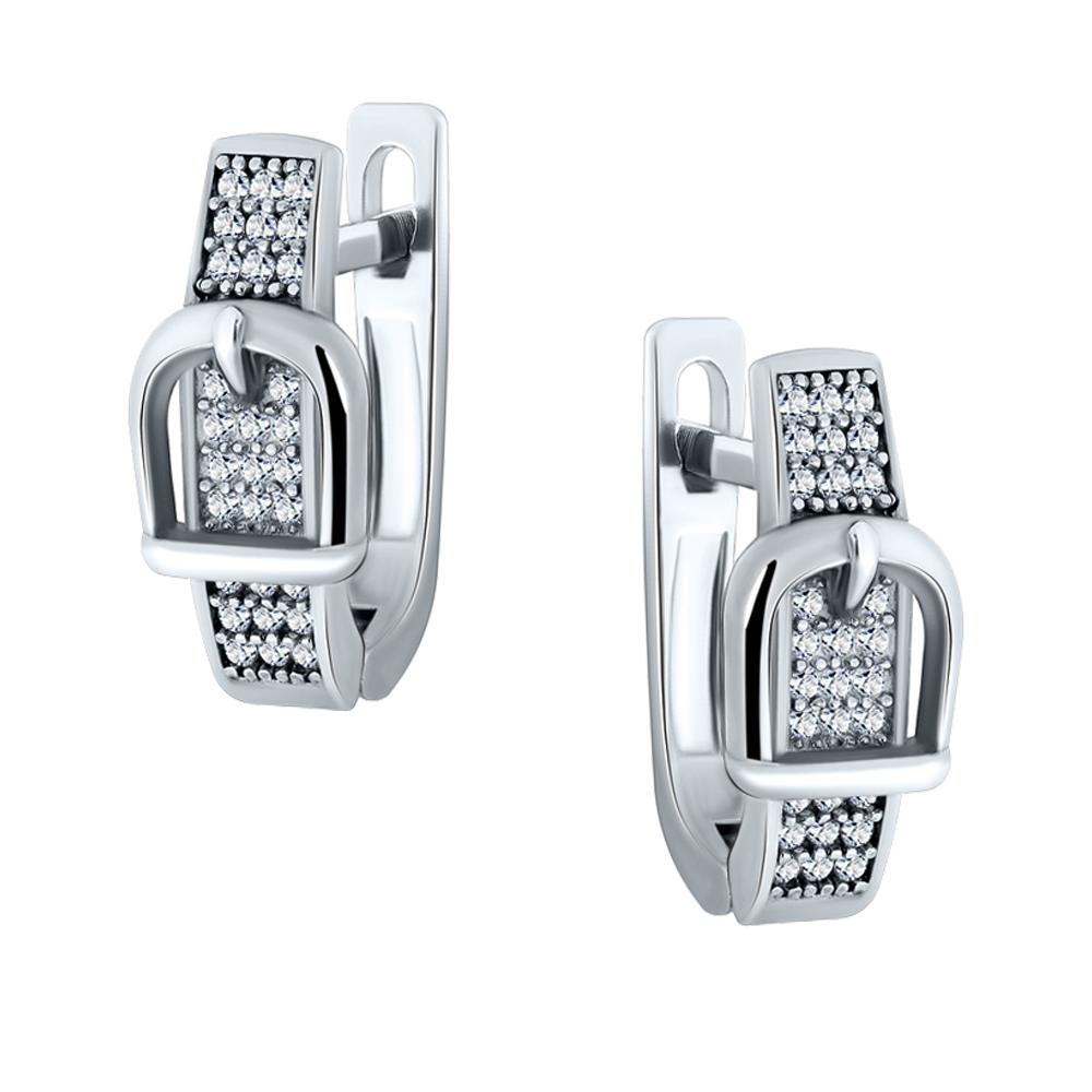 Серьги из серебра РОСТЗОЛОТО MUR-416