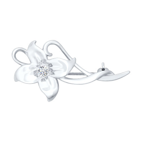 Брошь из серебра SOKOLOV 94040026