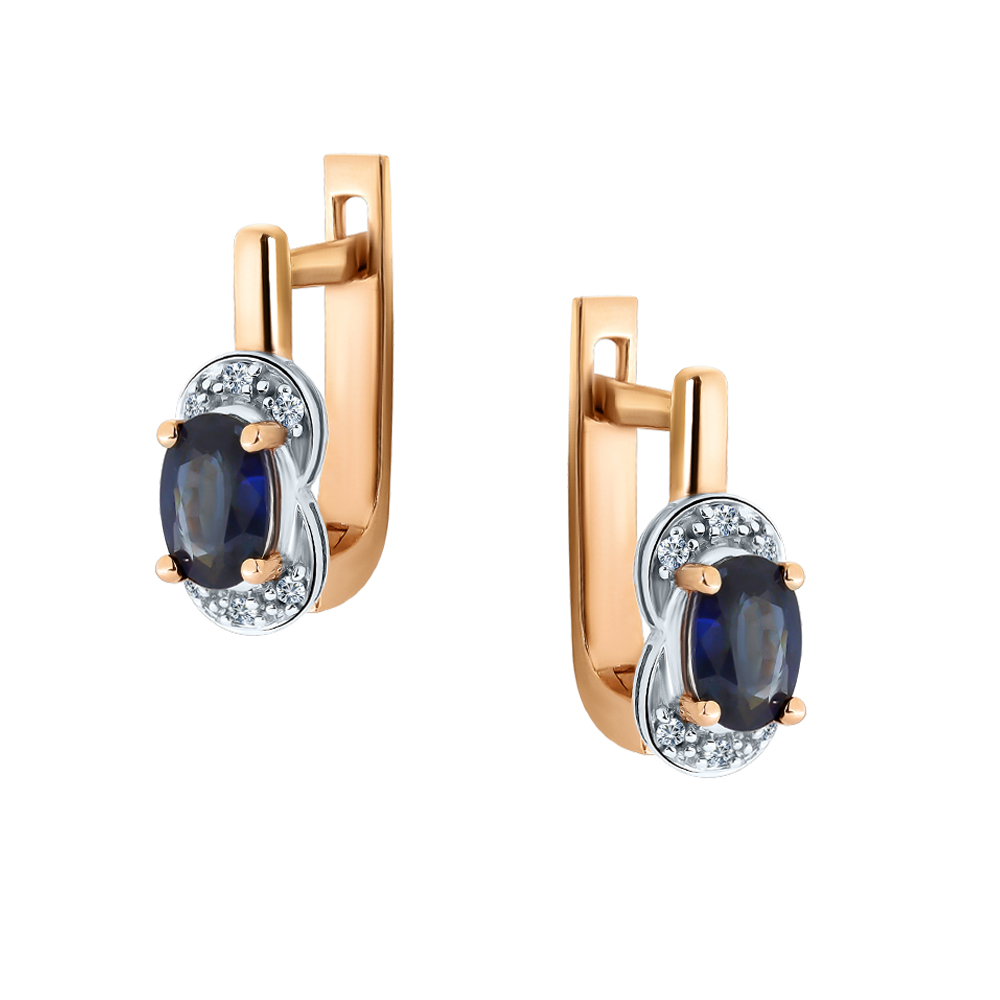 Серьги с бриллиантом Бриант ER4131S