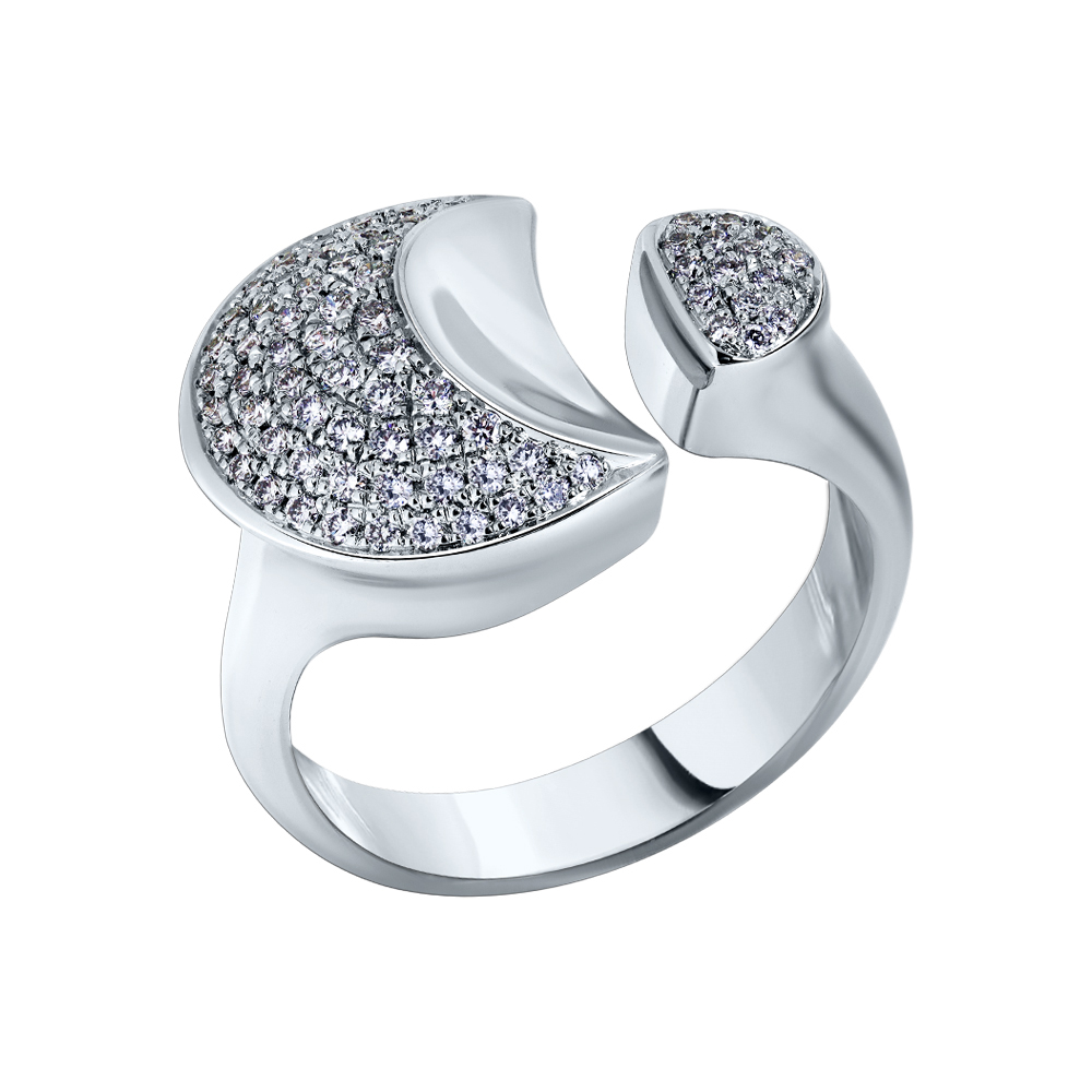 Кольцо с бриллиантом Арт-Модерн 010678-Б