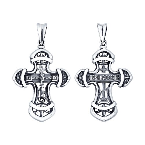 Подвеска крест из серебра SOKOLOV 95120062
